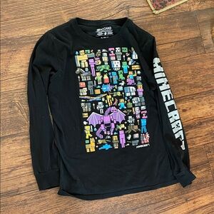 Black Long Sleeve Kids Shirt